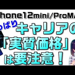 iPhone12 mini & ProMaxの価格(SIMフリー、ドコモ、au、ソフトバンク）を解説