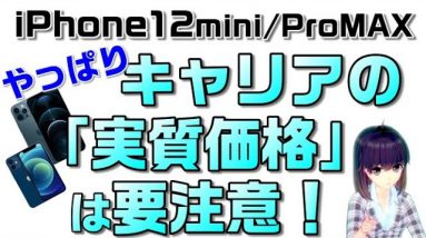 iPhone12 mini & ProMaxの価格(SIMフリー、ドコモ、au、ソフトバンク）を解説