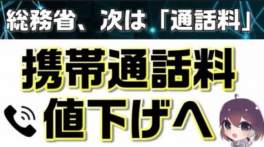 携帯通話料金にも総務省のメスが入る！通話料値下げへ