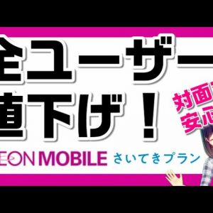 オンラインだけじゃない！対面でも安さを追求するイオンモバイル「さいてきプラン」