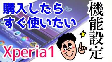 【初級編】Xperia 1を購入したらすぐに使いたい設定・便利機能をチェック！