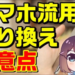 【解説】スマホ流用気を付けるべきこと（携帯会社・ブランド乗り換え）