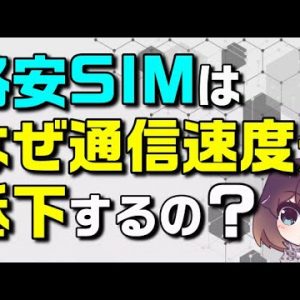 【今更聞けない】格安SIMは安かろう悪かろう？混雑時に低下する通信速度ってどういうことなの？