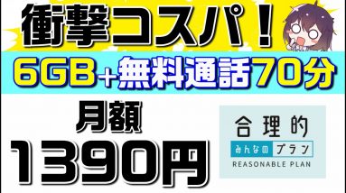 【日本通信SIM】合理的みんなのプラン解説