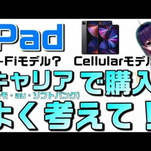 【Wi-Fi/Cellularモデルの違い】iPadをキャリアで買う場合は利用方法をよく考えて！