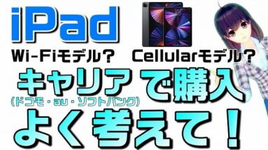 【Wi-Fi/Cellularモデルの違い】iPadをキャリアで買う場合は利用方法をよく考えて！