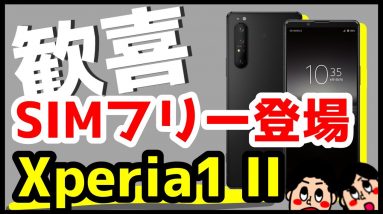 【歓喜】Xperia 1 II国内版SIMフリー発売キタァァァ！キャリア版との違い＆買うメリット・デメリットを徹底解説！