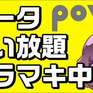 24時間使い放題トッピング無料とギガ活をやってみた感想（povo）