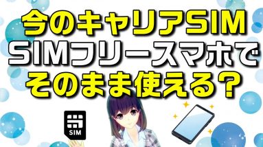 【概要欄訂正あり】SIMフリーのスマートフォンにそのまま既存のキャリア（ドコモ、au、ソフトバンク、ワイモバイル、楽天モバイル）SIMを挿して使う方法を解説します！