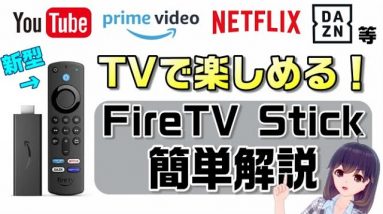 Amazon「Fire TV Stick」（新型第3世代リモコン付）を解説