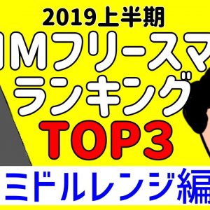 【2019年上半期】今買うべきSIMフリースマートフォントップ3！！【ミドルレンジモデル編】