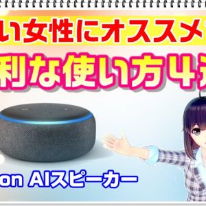 【Amazon Echo（エコー）/Alexa（アレクサ）レビュー】忙しい女性にオススメ！便利な使い方4選【AIスピーカー】