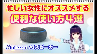 【Amazon Echo（エコー）/Alexa（アレクサ）レビュー】忙しい女性にオススメ！便利な使い方4選【AIスピーカー】