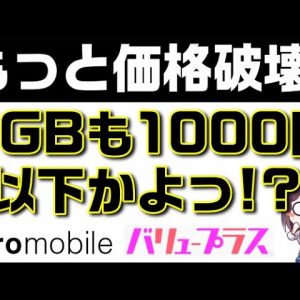 【もっと価格破壊】nuro mobile（ニューロモバイル）値下げ新料金「バリュープラス解説」