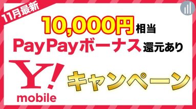 10,000円相当PayPayボーナス還元あり！ワイモバイルキャンペーン