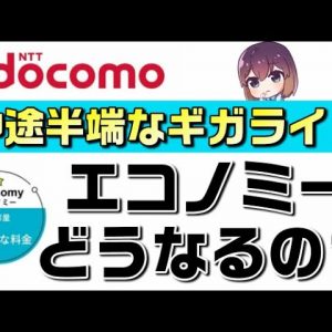 docomo（ドコモ）のエコノミーはどうなるの？