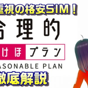 通話重視の格安SIM！日本通信の合理的かけほプラン徹底解説。