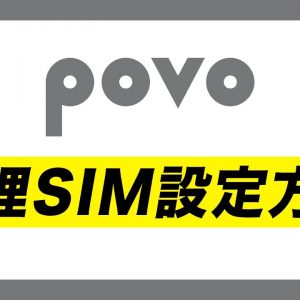 povoのSIMカード入れ方＆APN設定方法