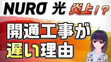 【概要欄補足あり】NURO光の開通工事が遅くなる理由を解説