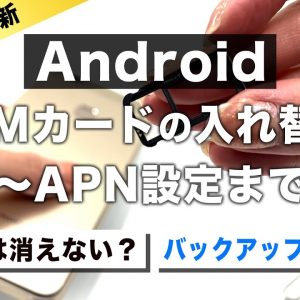 【完全版】AndroidスマホのSIMカード変更・入れ替え方法！ネットが使えない原因・データはどうなる？