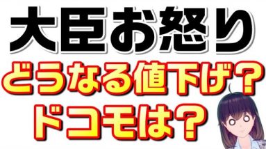 携帯値下げはどうなるの？武田総務大臣お怒り炸裂！ドコモの出方次第！？