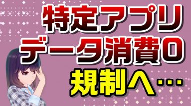 カウントフリーにメスが入る…総務省がゼロレーティングサービス規制へ