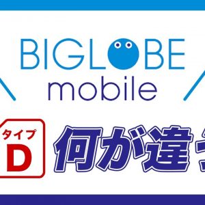 どっちが速い？BIGLOBEモバイル【タイプA,タイプD】の違いを解説！