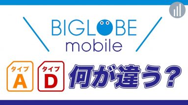 どっちが速い？BIGLOBEモバイル【タイプA,タイプD】の違いを解説！