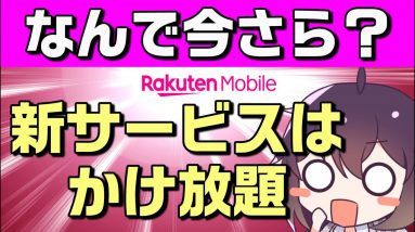 【楽天モバイル】標準電話アプリ用10分国内かけ放題サービスをリリース【キャリア妄想寸劇】