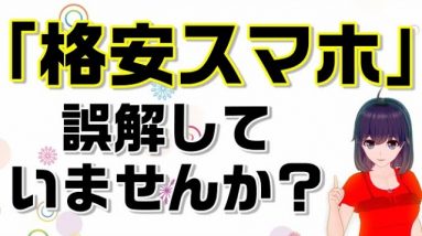 誤解しがちな「格安スマホ」の言葉の意味を解説！【CMパロディ】