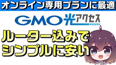 【最安クラス】GMO光アクセス解説（お家向け光回線インターネットサービス）