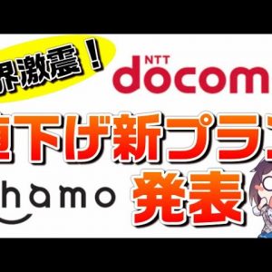 【業界激震】ドコモ（docomo）20GB 月額2,980円新料金プラン「ahamo（アハモ）」徹底解説