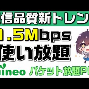 【mineo（マイネオ）】パケット放題Plus解説