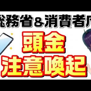 【総務省＆消費者庁】頭金注意喚起を解説