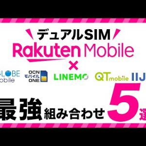 2021年【楽天モバイル ❎ 〇〇】デュアルSIM 最強の組み合わせはこれ