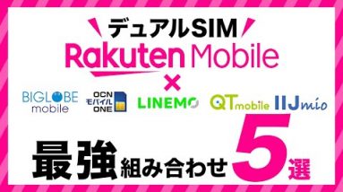 2021年【楽天モバイル ❎ 〇〇】デュアルSIM 最強の組み合わせはこれ