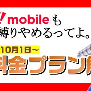 【ワイモバイルも縛り違約金撤廃！】Y!mobileの新料金プランを解説!　※追加情報あり