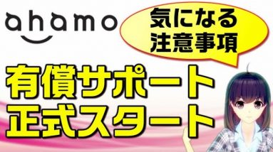 ahamo有償サポートが正式スタート！注意事項をしっかり確認しよう