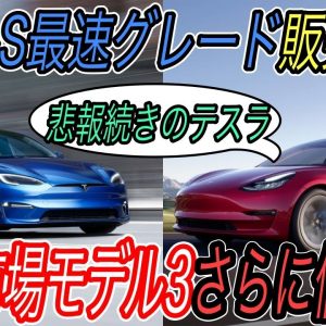 【テスラ大幅値上げに備えよ！】テスラ最新ニュース【地球上最速のモデルS最上級グレードが生産中止・モデル3が再度値上げ＆さらなる値上げの可能性】