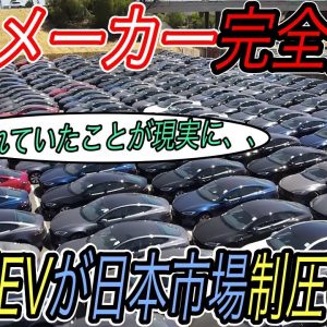 【日本メーカー完全敗北のお知らせ】歴史上初めて中国製EVが、日本のEV販売台数で日産リーフを超えた件