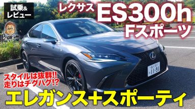 レクサス ES 300h Fスポーツ 2021 【試乗&レビュー】エレガンスな基本性能を持つESベースのFスポーツはいかに!? LEXUS ES E-CarLife with 五味やすたか