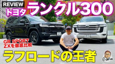 トヨタ ランドクルーザー 300 【車両レビュー】どんな道でも走破する最強クロカン!! ランクル300 の GRスポーツ と ZX を比較チェック!! E-CarLife with 五味やすたか