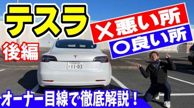 【テスラ】オーナー目線で悪い所と良い所を語ります｜後編