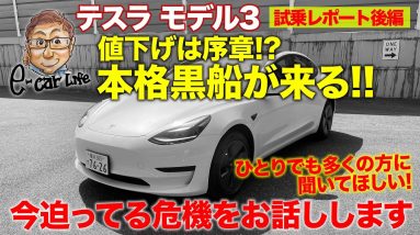 黒船来航 に備えよ！ 危機感を共有します。共感頂ける方はシェアを🙇 テスラ モデル3 【試乗レポート後編】TESLA MODEL 3 E-CarLife with 五味やすたか