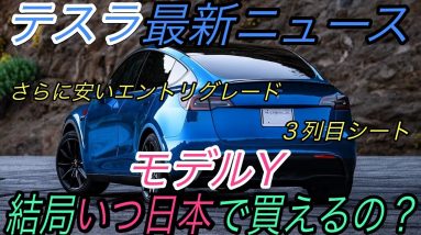 【最新情報】テスラ最新ニュース【モデルYのさらに安いエントリーグレード＆３列目シートついに登場！？・極寒の地ではテスラは充電できない？】