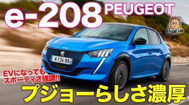 プジョー e208 【レビュー&試乗】スポーティなEVとして新しい存在!! ガソリン車と変わらぬ実用性も魅力!! PEUGEOT e-208 CarLife with 五味やすたか