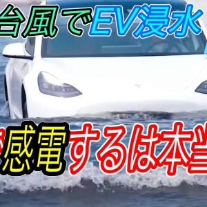 【EVには近づくな？】大洪水で大量の自動車が危機に！　電気自動車なら感電せず、しかも水にも強かった件