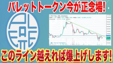 【パレットトークン爆上げなるか】PLT超重要ラインを上抜けで過去最高値へ!今の相場ではこのラインに注目!【仮想通貨】