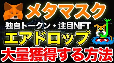 【タダ】メタマスク独自トークンや注目NFTをごっそり入手する方法(メタマスク複製方法)