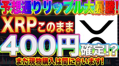 【大暴騰】リップル遂にきた!このまま最高値更新か⁉︎押し目買いや利確のラインを徹底解説!